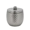 Dunelm Silver Hammered Trinket Pot -Simple Bathroom 30554062