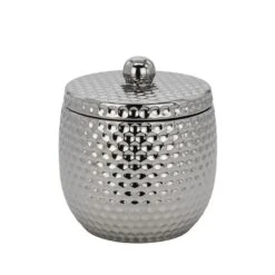 Dunelm Silver Hammered Trinket Pot