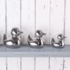 Dunelm Set Of 3 Silver Ceramic Ducks -Simple Bathroom 30565705