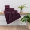Dunelm Grape Egyptian Cotton Towel -Simple Bathroom 30575525