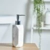 Dunelm Marble Effect Resin Lotion Dispenser -Simple Bathroom 30608184