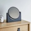 Elements Matt Black Pedestal Mirror