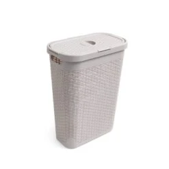 Addis Rattan Slim Natural Laundry Basket
