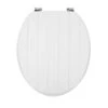 Dunelm Tongue And Groove White Toilet Seat -Simple Bathroom 30609233