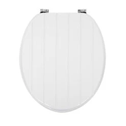 Dunelm Tongue And Groove White Toilet Seat