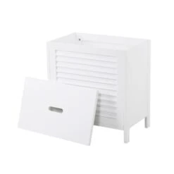 Lloyd Pascal White Tuscany Laundry Hamper