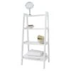 Lloyd Pascal White 4 Tier Ladder Shelving -Simple Bathroom 30634093