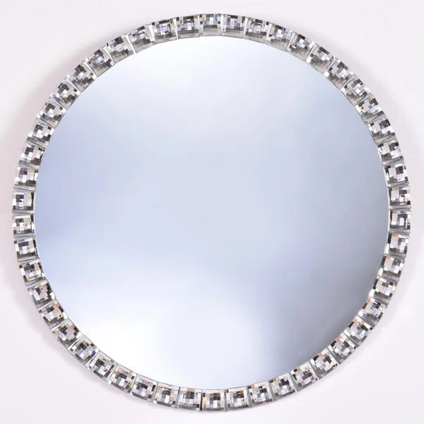 Dunelm Jewel Round Wall Mirror, 45cm 3 Dunelm Jewel Round Wall Mirror, 45cm
