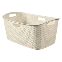 Curver My Style Cream 50 Litre Laundry Basket -Simple Bathroom 30651697 alt02