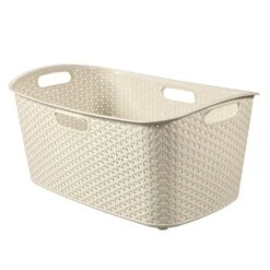 Curver My Style Cream 50 Litre Laundry Basket -Simple Bathroom 30651697 alt03