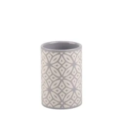 Dunelm Geo Tile Grey Ceramic Tumbler