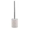 Dunelm Geo Tile Grey Ceramic Toilet Brush