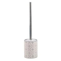 Dunelm Geo Tile Grey Ceramic Toilet Brush