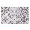 Dunelm Geo Tile Grey Bath Mat