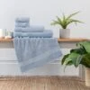 Dunelm Sky Blue Egyptian Cotton Towel -Simple Bathroom 30686126