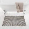 Dunelm Flat Weave Monochrome Bath Mat -Simple Bathroom 30686144