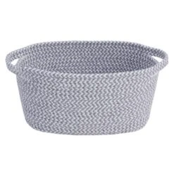 Dunelm Light Grey Rope Basket