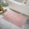 Dunelm Blush Mini Bobble Bath Mat -Simple Bathroom 30686286