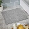 Dunelm Silver Mini Bobble Shower Mat -Simple Bathroom 30686306