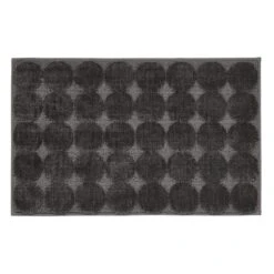 Elements Circle Pattern Grey Bath Mat