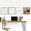 Wallpops White Dry Erase Organisation Board