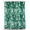 Dunelm Tropical Leaf Green Shower Curtain -Simple Bathroom 30711316