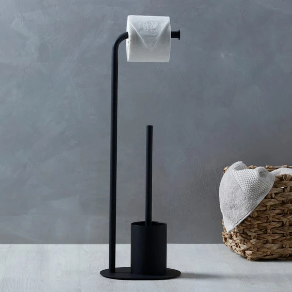 Elements Matt Black Toilet Butler 3 Elements Matt Black Toilet Butler