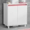 Lloyd Pascal Vienna White Under Sink Unit With Reversible 4 In 1 Colour Bar -Simple Bathroom 30713920