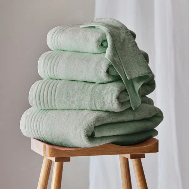 Dorma Tencel Sumptuously Soft Grey Green Towel 3 Dorma Tencel Sumptuously Soft Grey Green Towel
