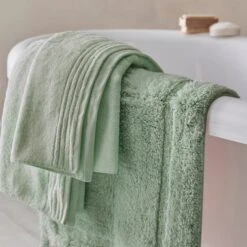 Dorma Tencel Sumptuously Soft Grey Green Towel 9 Dorma Tencel Sumptuously Soft Grey Green Towel -Simple Bathroom 30727536 alt02