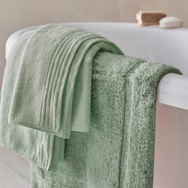 Dorma Tencel Sumptuously Soft Grey Green Towel 5 Dorma Tencel Sumptuously Soft Grey Green Towel - Image 3