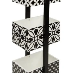 Dunelm Geo Tile Monochrome Caddy -Simple Bathroom 30727567 alt04
