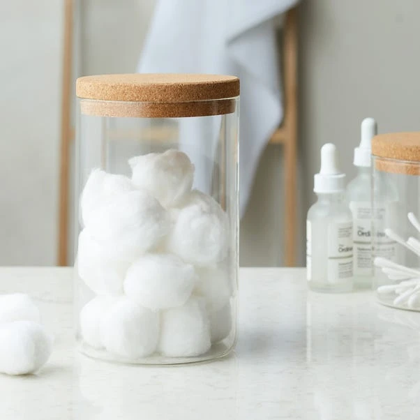 Dunelm Glass Cork Jar 3 Dunelm Glass Cork Jar