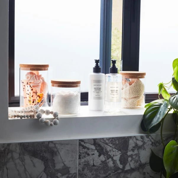 Dunelm Glass Cork Jar 5 Dunelm Glass Cork Jar - Image 3