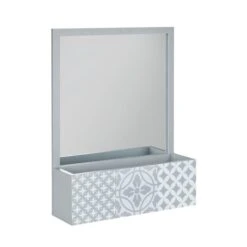 Dunelm Purity Geo Tile Grey Bathroom Mirror -Simple Bathroom 30729415 alt02