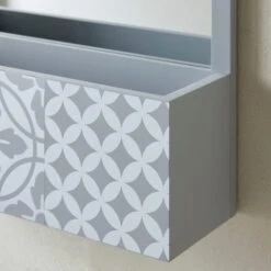 Dunelm Purity Geo Tile Grey Bathroom Mirror -Simple Bathroom 30729415 alt03