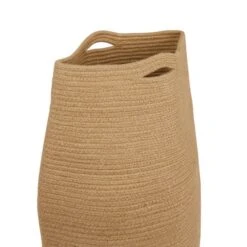 Dunelm Cotton Jute Natural Laundry Basket -Simple Bathroom 30729976 alt04