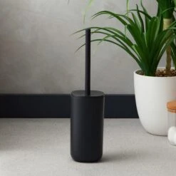 Dunelm Black Anti Bacterial Toilet Brush