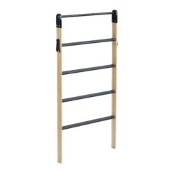 Dunelm Ladder Bamboo Matt Black Indoor Airer -Simple Bathroom 30734920 alt06