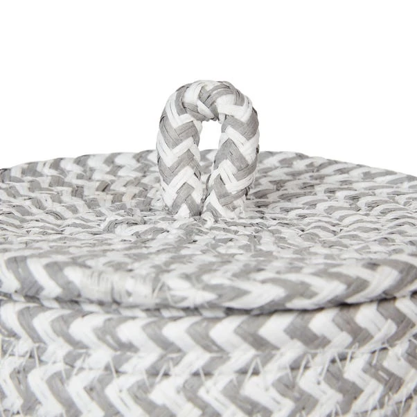 Dunelm Paper Grey Woven Toilet Roll Storage 7 Dunelm Paper Grey Woven Toilet Roll Storage - Image 5