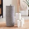 Dunelm Paper Black Woven Toilet Roll Storage -Simple Bathroom 30747122