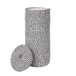 Dunelm Paper Black Woven Toilet Roll Storage -Simple Bathroom 30747122 alt02