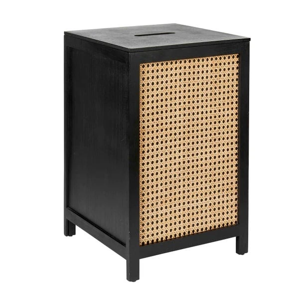 Dunelm French Cane Black Laundry Hamper 4 Dunelm French Cane Black Laundry Hamper - Image 2