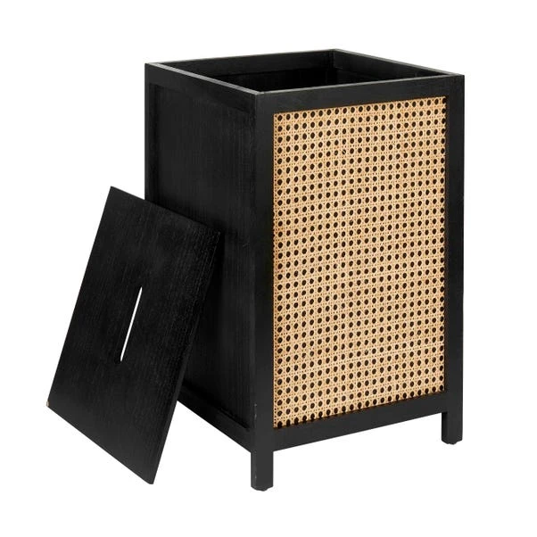 Dunelm French Cane Black Laundry Hamper 6 Dunelm French Cane Black Laundry Hamper - Image 4