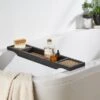 Dunelm French Cane Black Bath Rack -Simple Bathroom 30747347