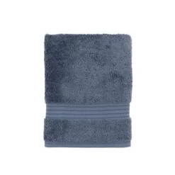 Dunelm Folkstone Blue Egyptian Cotton Towel -Simple Bathroom 30747432 alt02