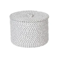 Dunelm Set Of 2 Paper Grey Woven Storage Baskets 9 Dunelm Set Of 2 Paper Grey Woven Storage Baskets -Simple Bathroom 30747768 alt02