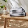 Dunelm London Stripe Towels -Simple Bathroom 30747790