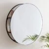 Dunelm Apartment Round Mirror Storage, 80cm -Simple Bathroom 30747820