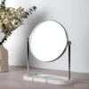 Dunelm Marble Effect Pedestal Mirror And Storage Tray -Simple Bathroom 30748004